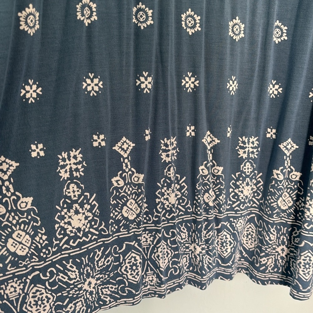 Style & Co. blue printed sleeveless dress, size 3X - Picture 3 of 6